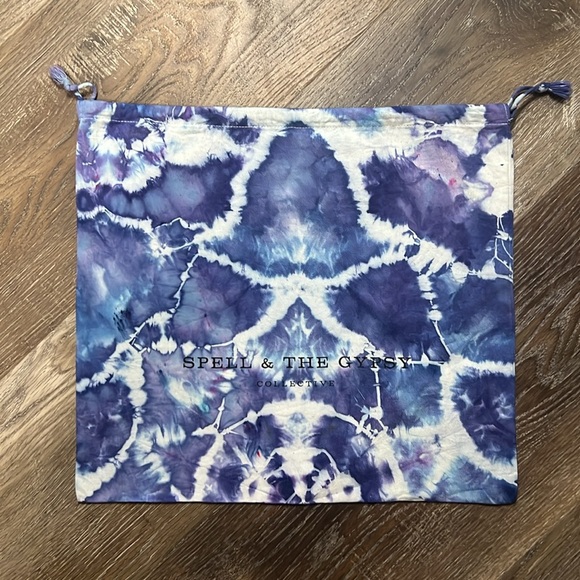 Spell and the Gypsy Custom Tie Dye Cotton Drawstring Bags - Picture 3 of 6